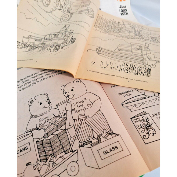 Children's Educational Coloring Workbooks Advertisements '60'70'80'90' 22 pieces - Picture 4 of 13